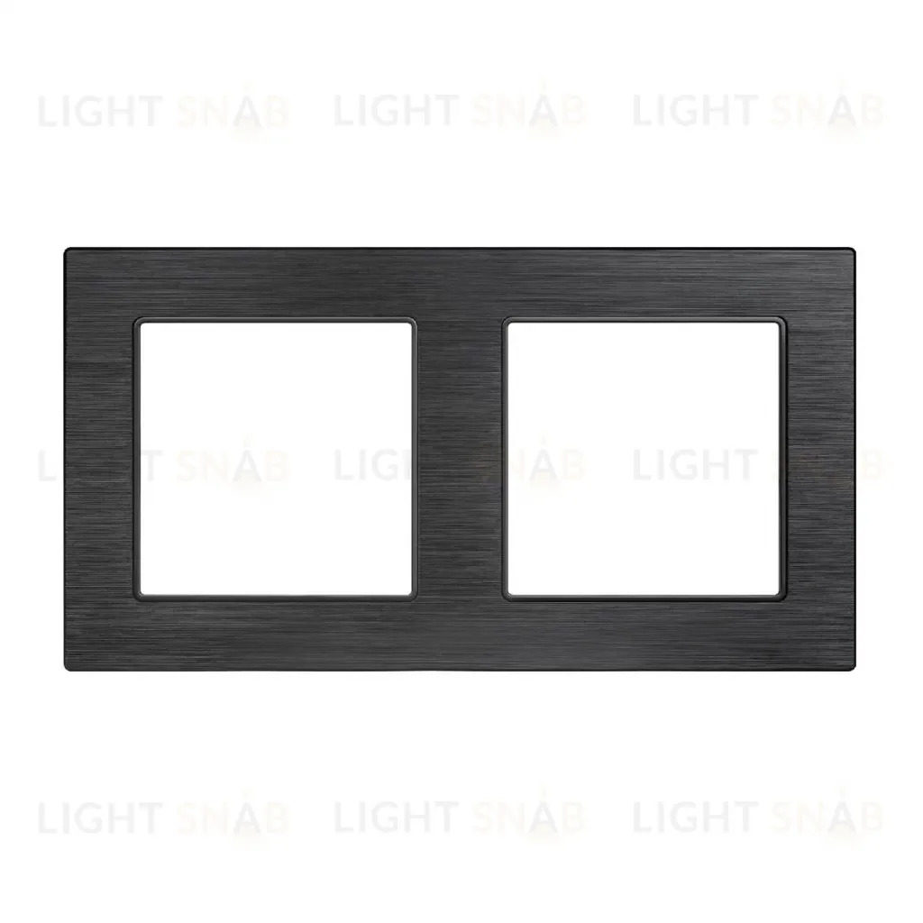 Рамка двухместная Arlight FRM-PRESTO-ALS-2-BK 043855 043855