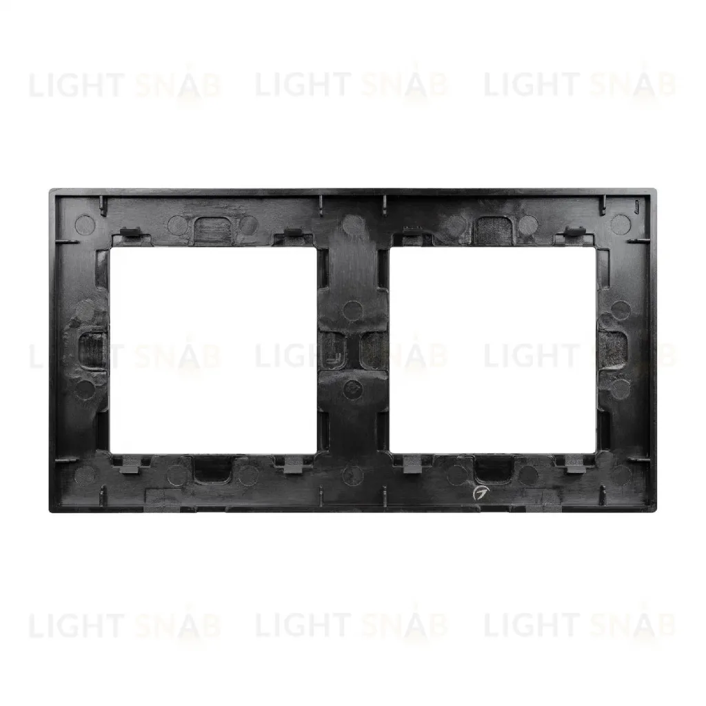 Рамка двухместная Arlight FRM-GLARE-GS-2-BK 043797 043797