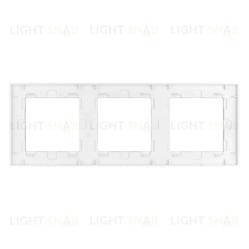 Рамка трехместная Arlight FRM-GLARE-GS-3-WH 043799 043799