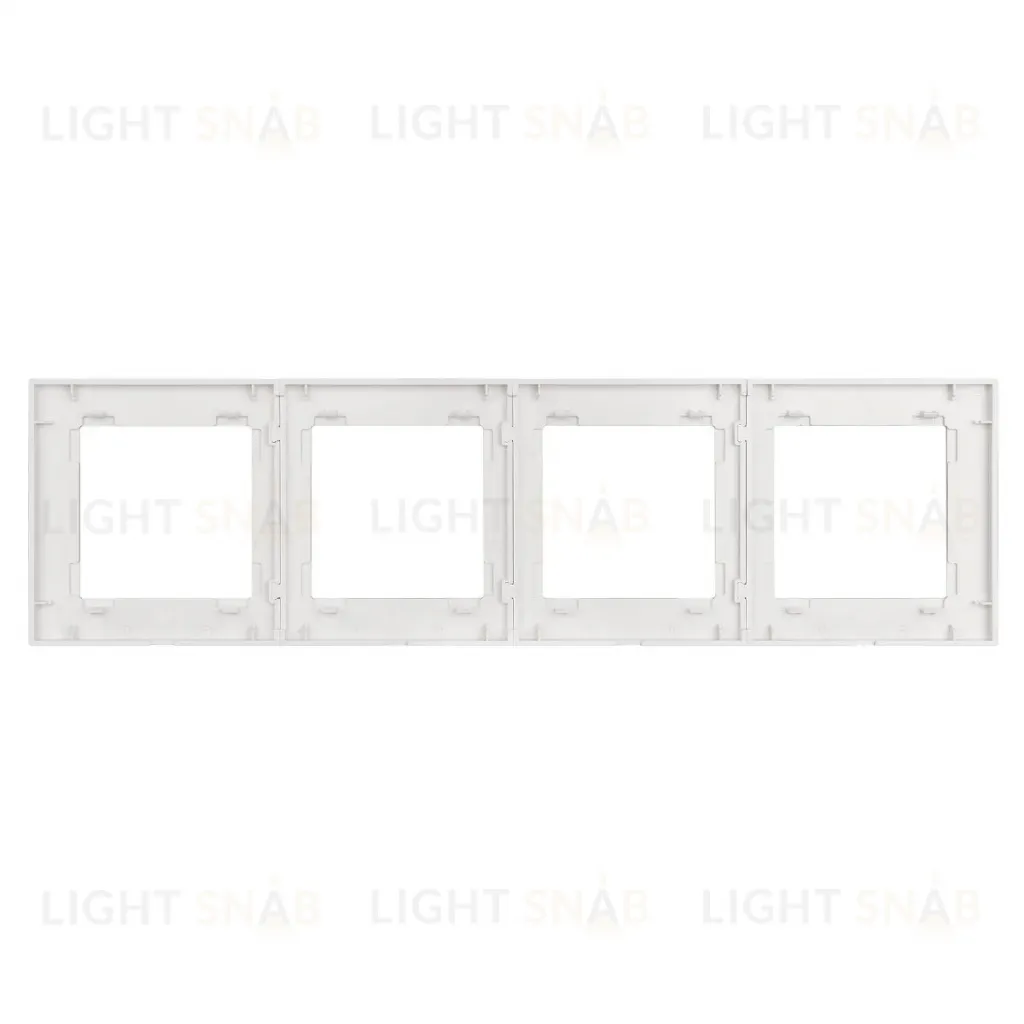 Рамка четырехместная Arlight FRM-GLARE-GS-4-WH 043802 043802