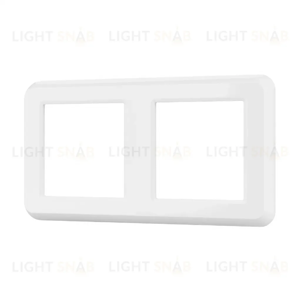 Рамка двухместная Arlight FRM-VERSA-PL-2-WH 043776 043776