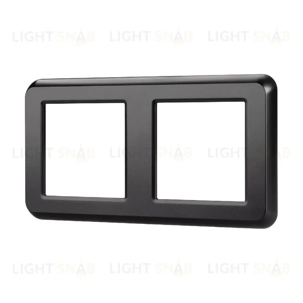 Рамка двухместная Arlight FRM-VERSA-PL-2-BK 043778 043778