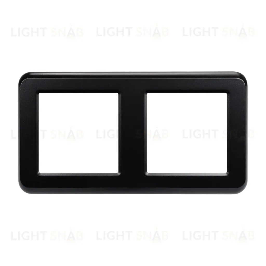 Рамка двухместная Arlight FRM-VERSA-PL-2-BK 043778 043778