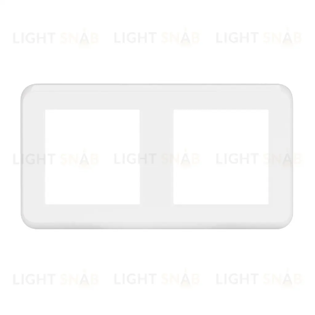 Рамка двухместная Arlight FRM-VERSA-PL-2-WH 043776 043776