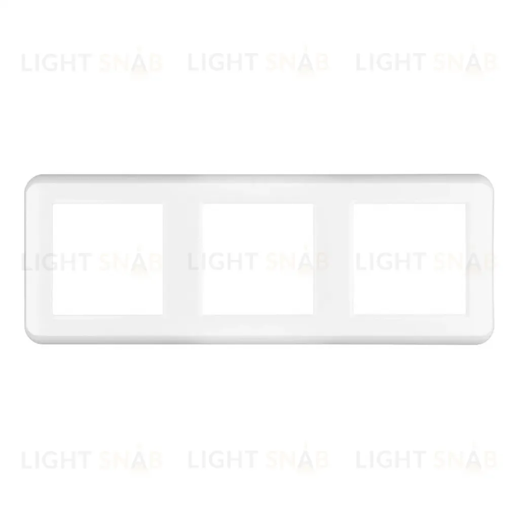 Рамка трехместная Arlight FRM-VERSA-PL-3-WH 043782 043782