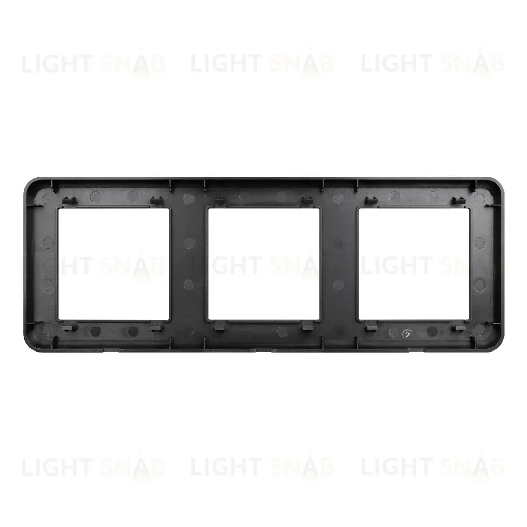 Рамка трехместная Arlight FRM-VERSA-PL-3-BK 043784 043784