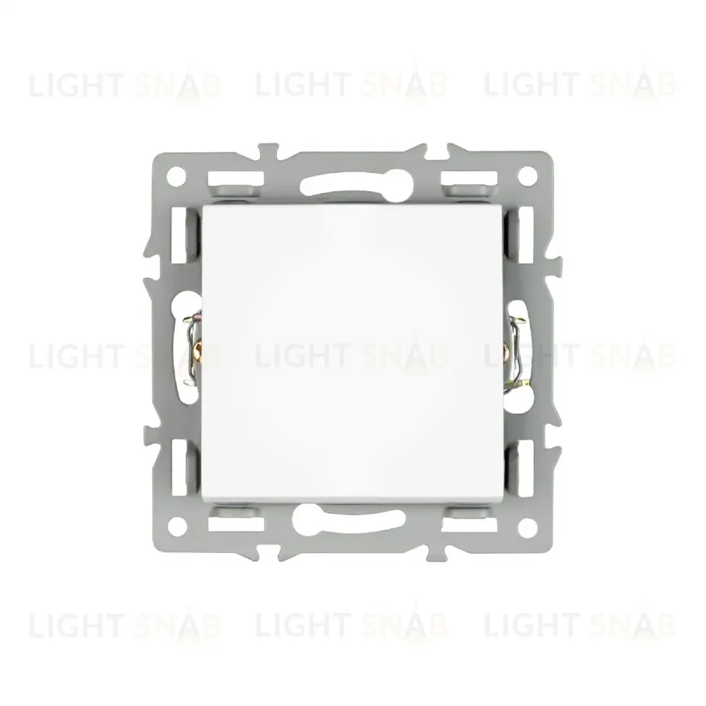 Механизм выключателя одноклавишный проходной Arlight SWT-MKP1-PL-WH (250V, 16A) 043714 043714