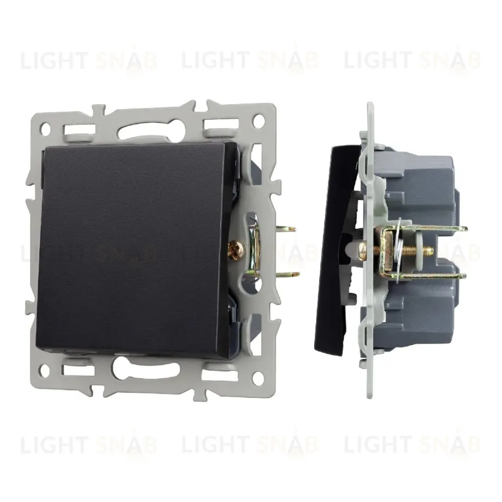 Механизм выключателя одноклавишный перекрестный  Arlight SWT-MKX1-PL-BK (250V, 16A) 043719 043719