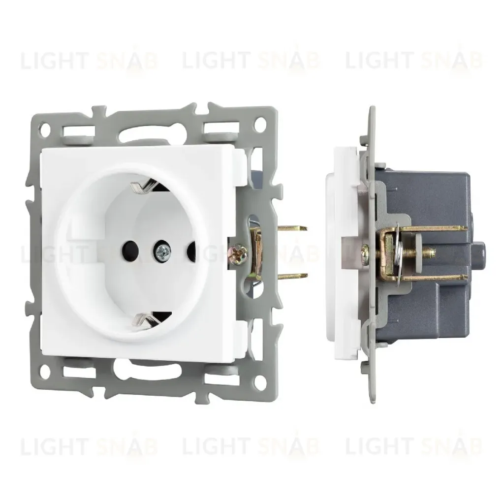Механизм электрической розетки Arlight SCT-MEU1-PL-WH (250V, 16A) 043730 043730