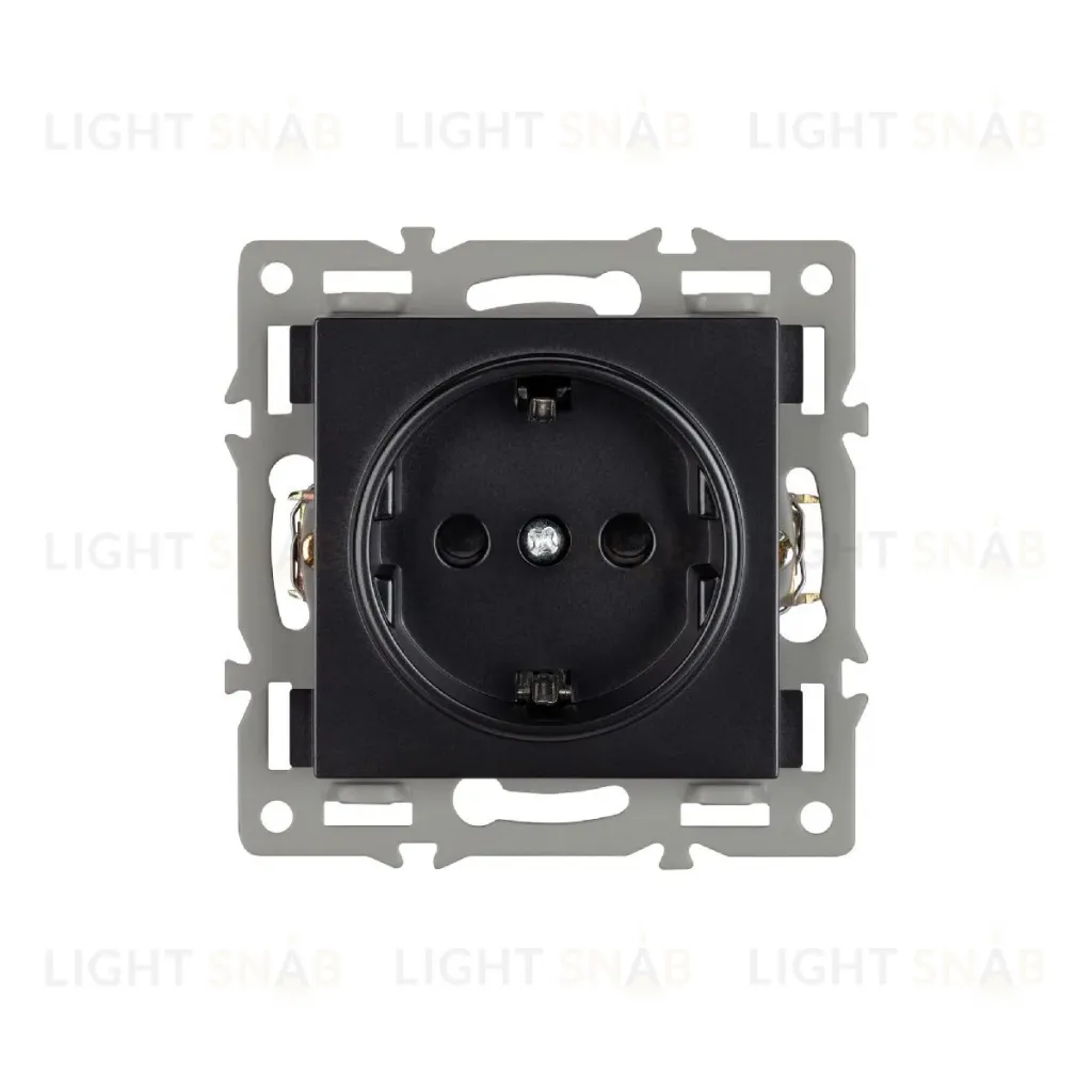 Механизм электрической розетки Arlight SCT-MEU1-PL-BK (250V, 16A) 043731 043731