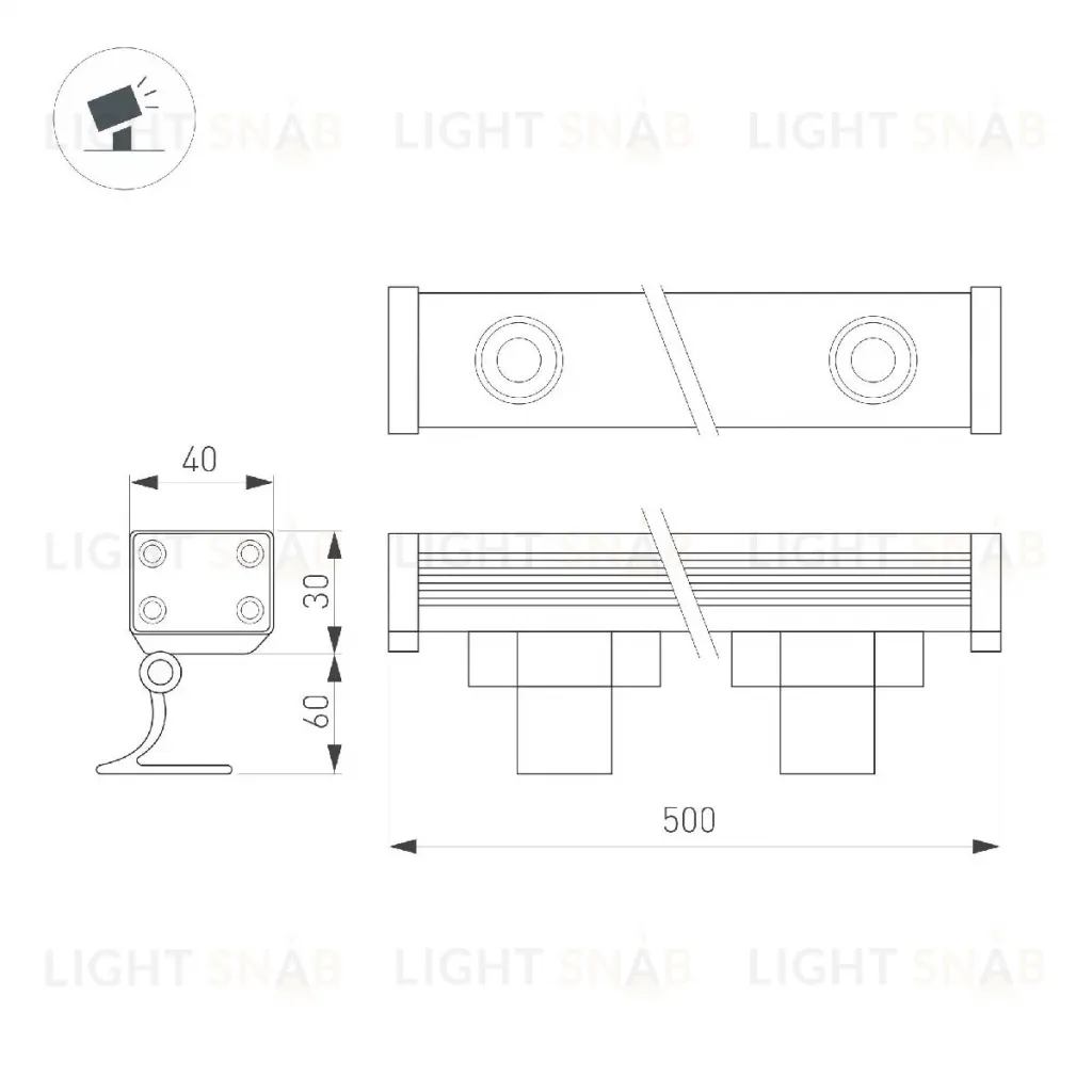 Линейный прожектор Arlight AR-LINE-500-12W Warm2700 051758 051758