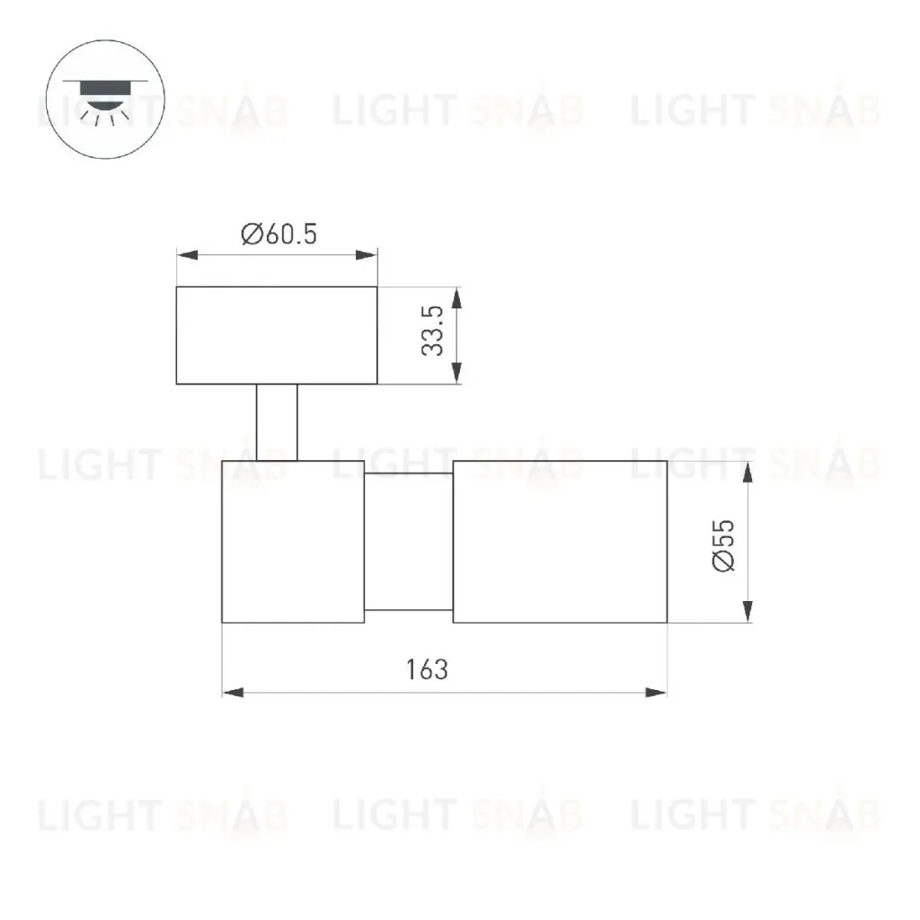 Спот Arlight SP-ARTEMIS-SURFACE-FLAP-R55-12W Day4000 051787 051787