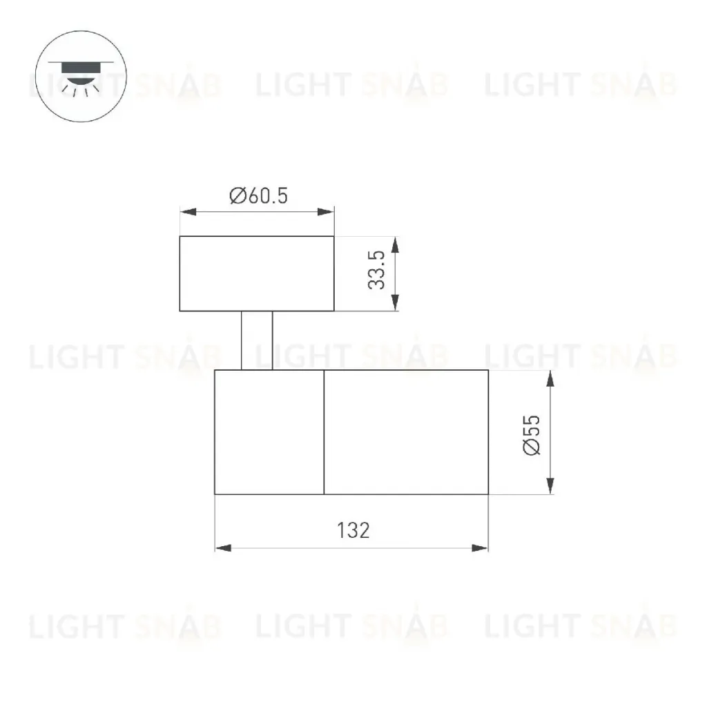 Спот Arlight SP-ARTEMIS-SURFACE-FLAP-R55-12W Day4000 051787 051787