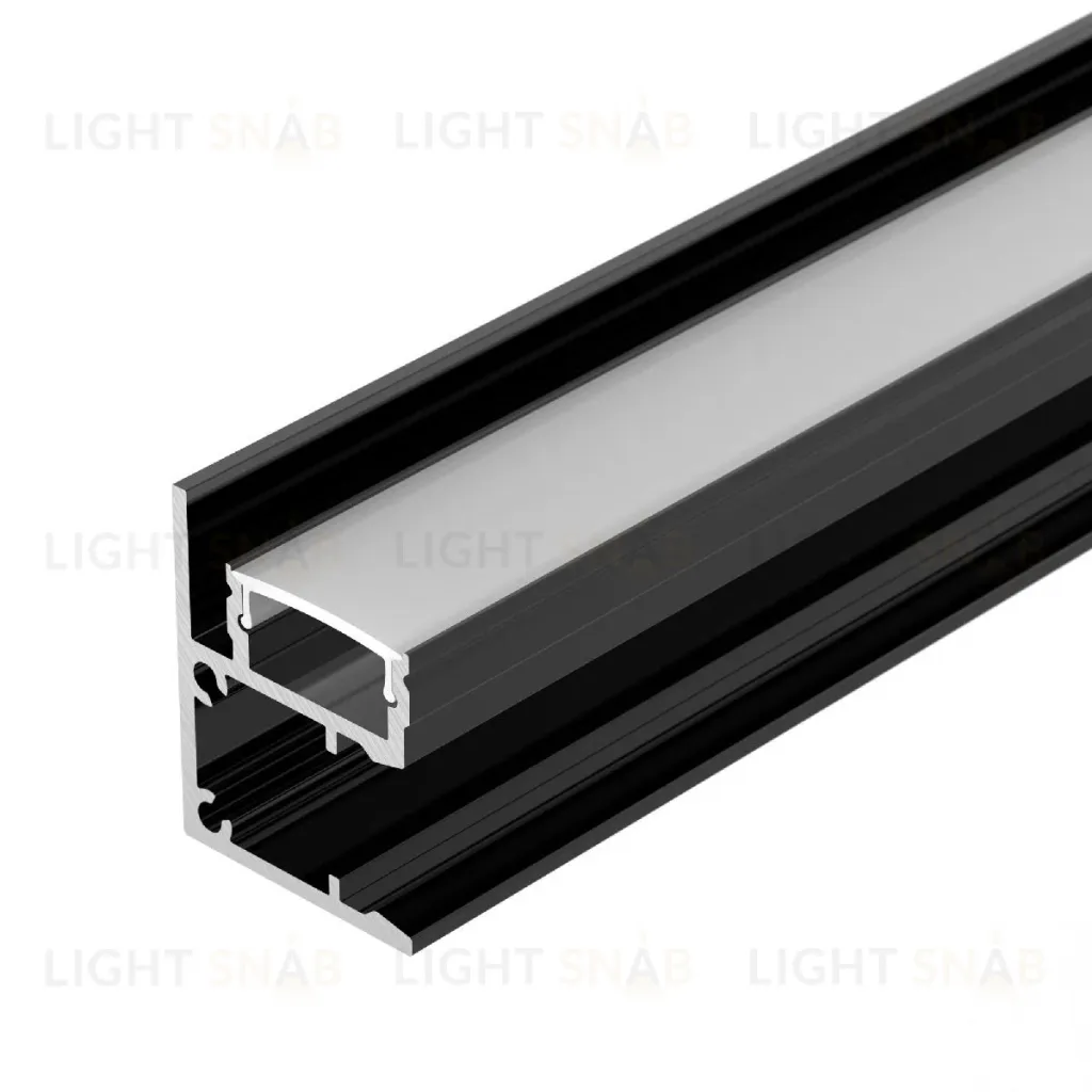 Алюминиевый профиль Arlight WALL-2228-2000 ANOD BLACK 050488 050488