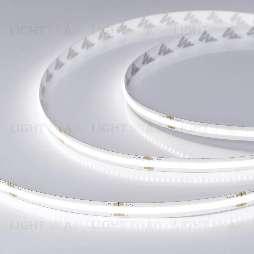 Светодиодная лента Arlight COB-X378-8mm 24V White6000 (11 W/m, IP20, 5m) 031885(3) 031885(3)