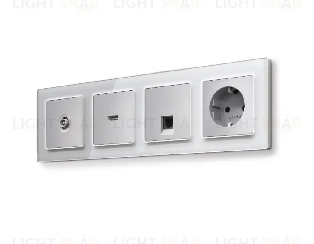 Рамка четырехместная Ambrella Volt Platos AF330404 AF330404