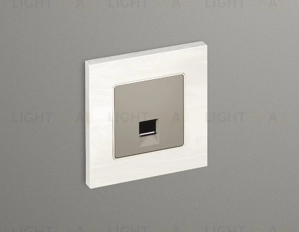 Лицевая панель для компьютерной/телефонной розетки RJ-45/RJ-11 Ambrella Volt Alfa AP3720 AP3720