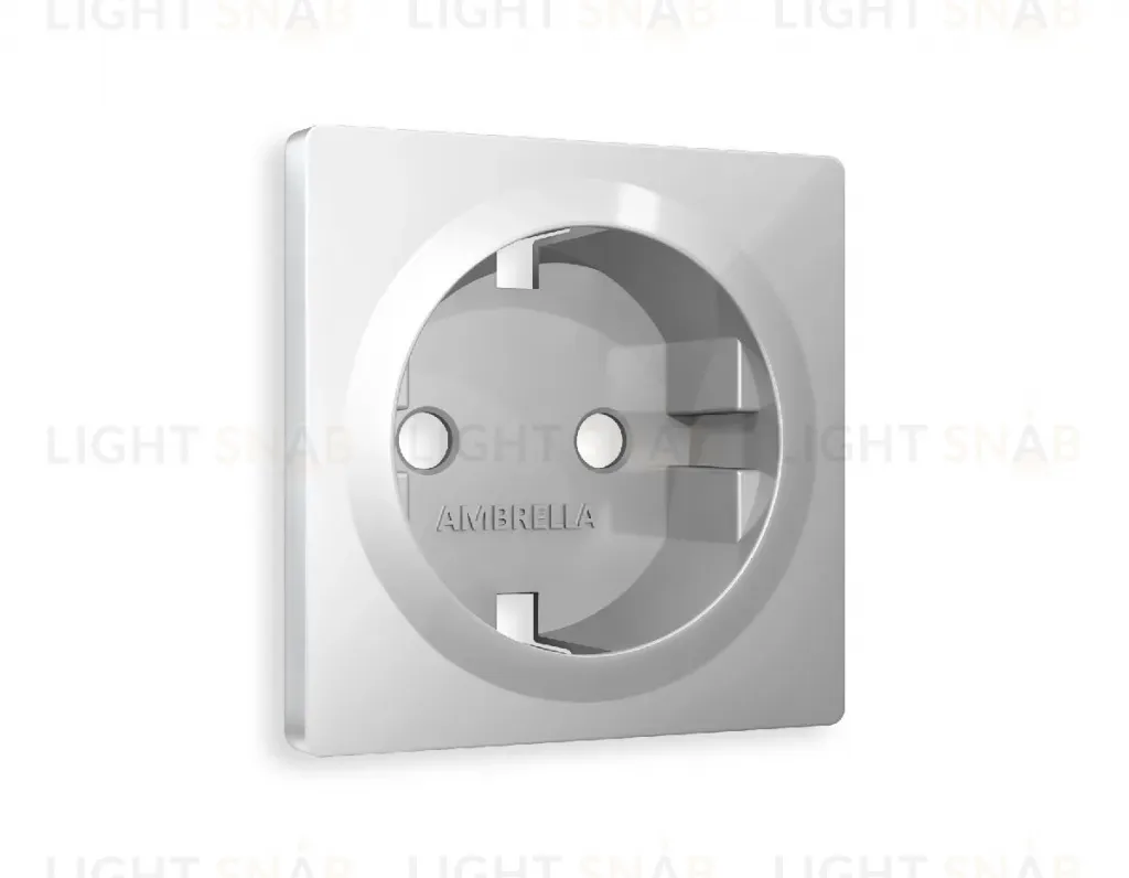 Лицевая панель для розетки с/з Ambrella Volt Alfa AP4060 AP4060