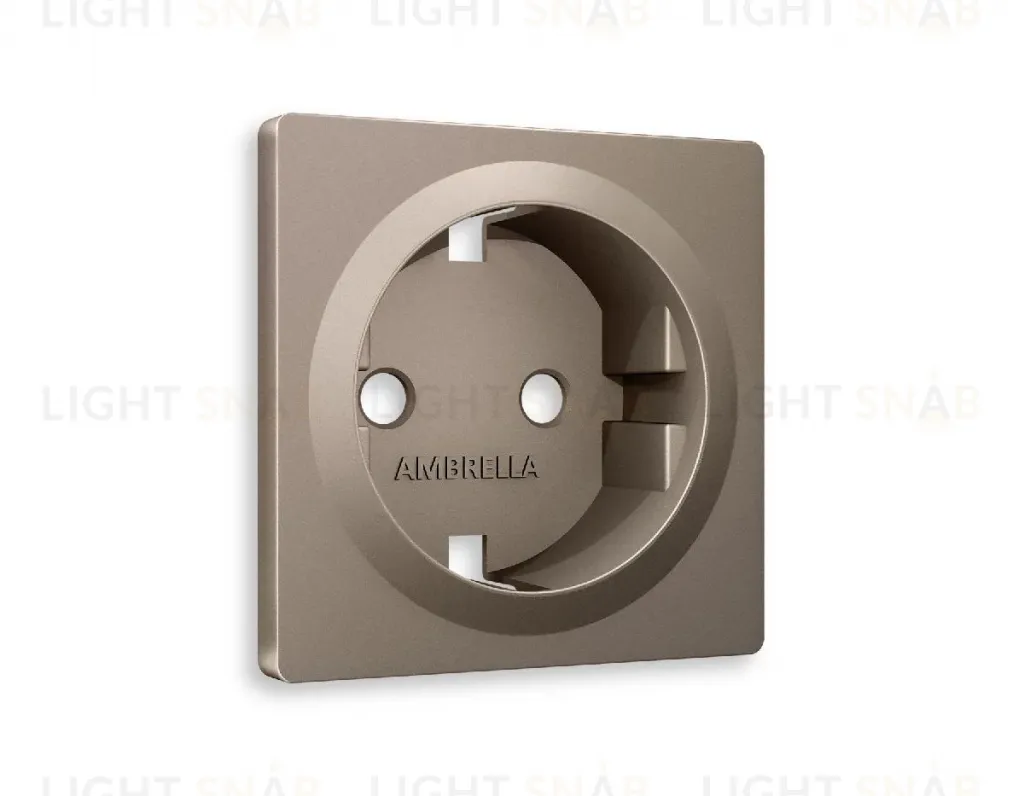 Лицевая панель для розетки с/з Ambrella Volt Alfa AP6360 AP6360