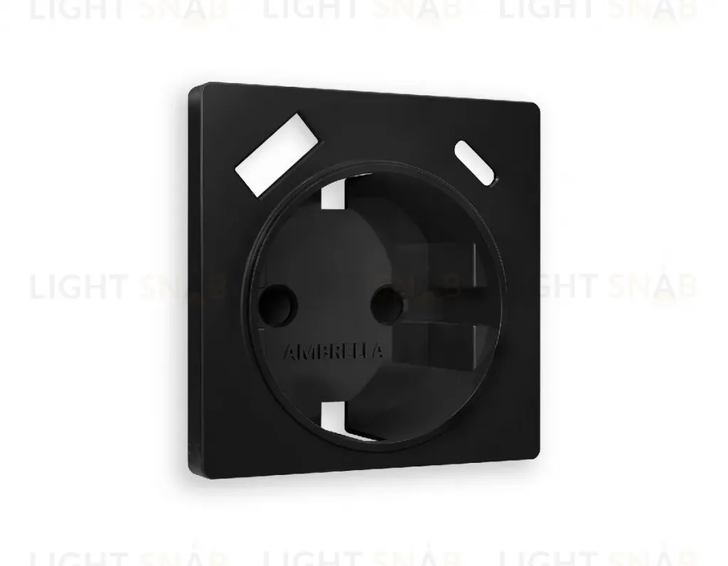 Лицевая панель для розетки с/з со шторками 2USB A+C Ambrella Volt Alfa AP8100 AP8100