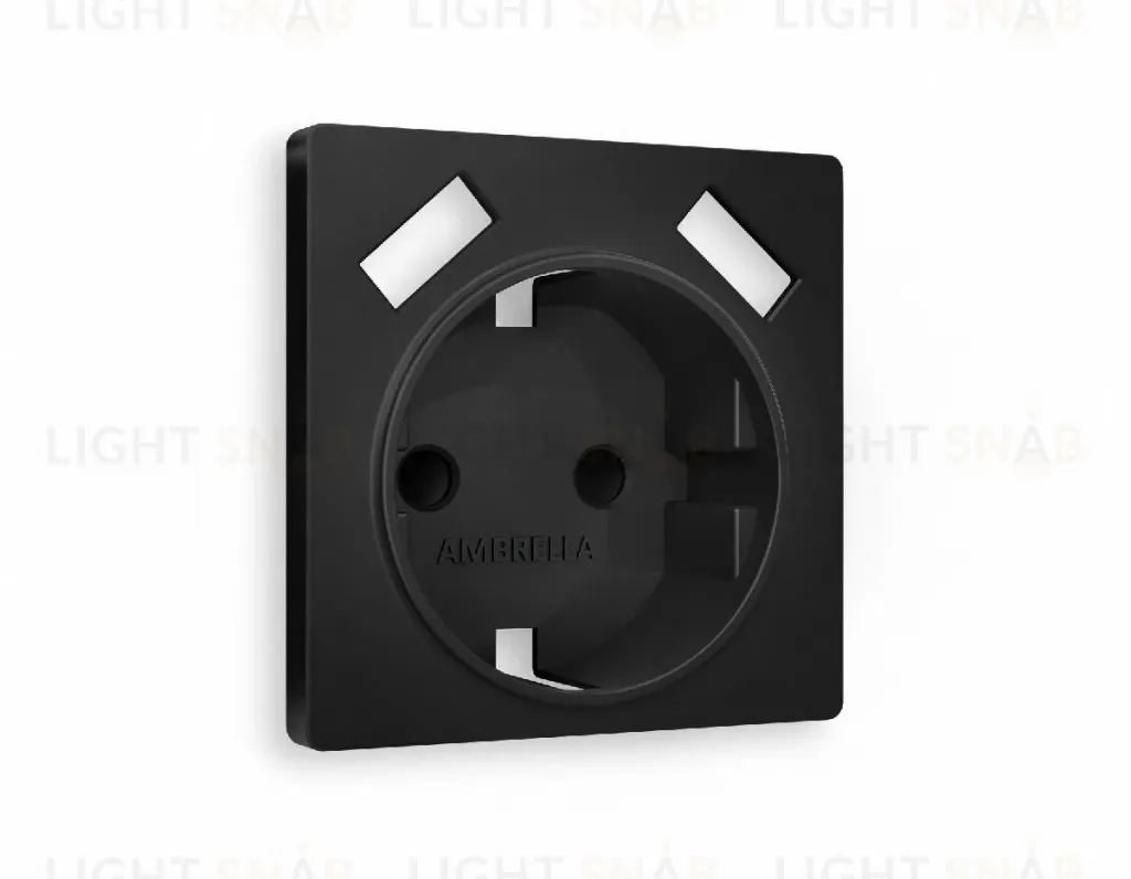 Лицевая панель для розетки с/з со шторками 2USB A+A Ambrella Volt Alfa AP8090 AP8090