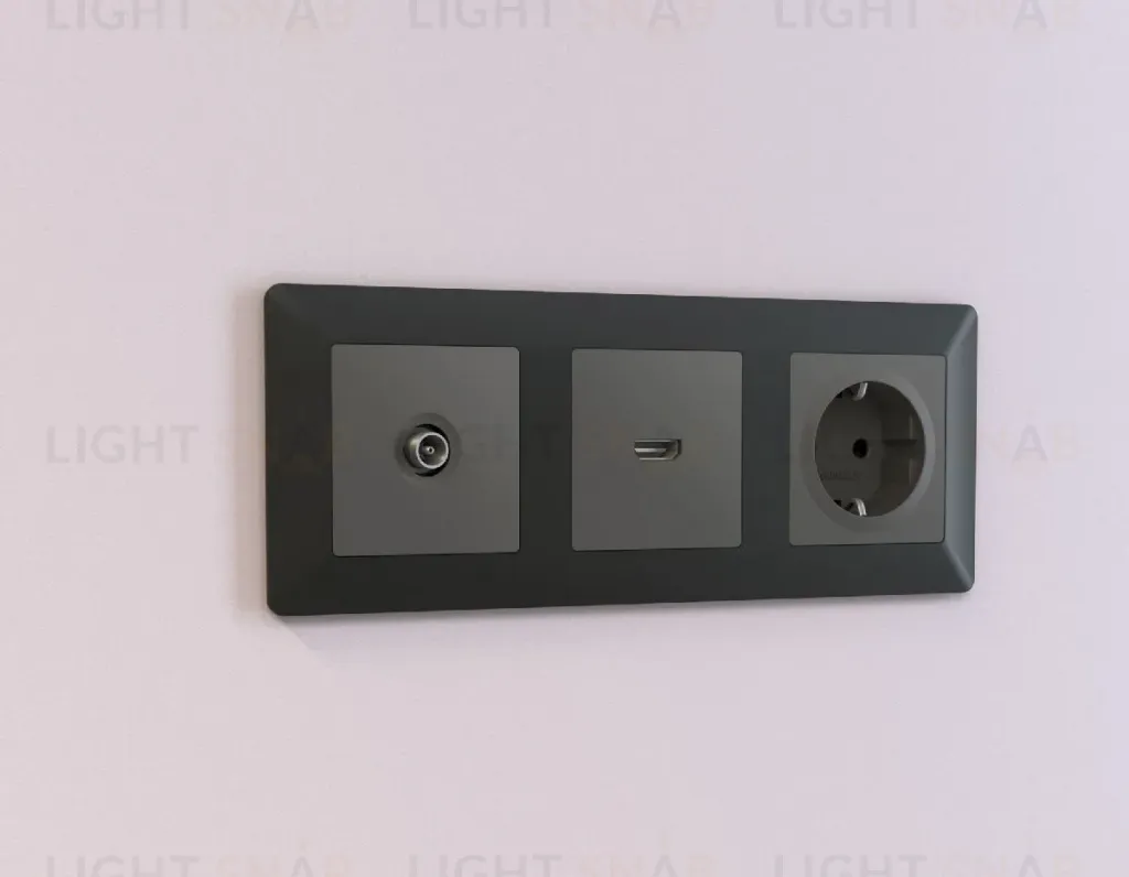 Лицевая панель для TV розетки Ambrella Volt Alfa AP9130 AP9130