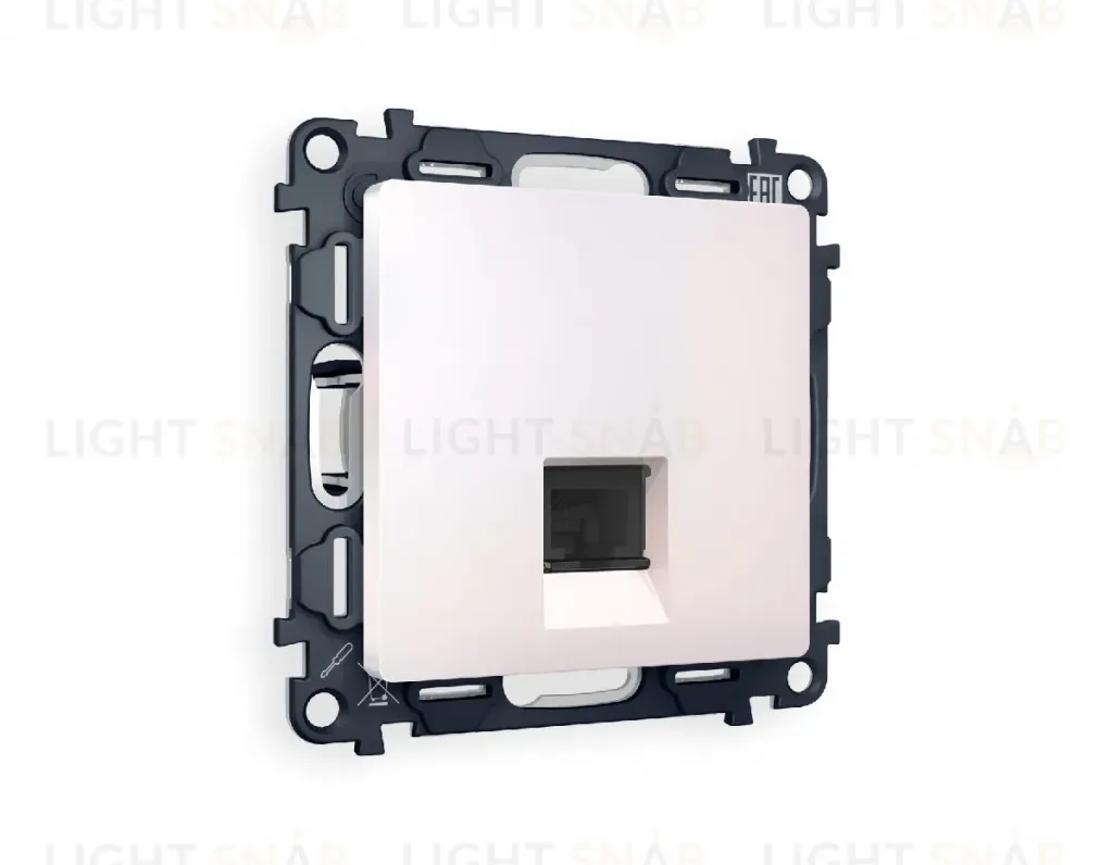 Комплект механизма телефонной розетки RJ-11(4P4C) со шторкой Ambrella Volt Alfa MA212030 MA212030