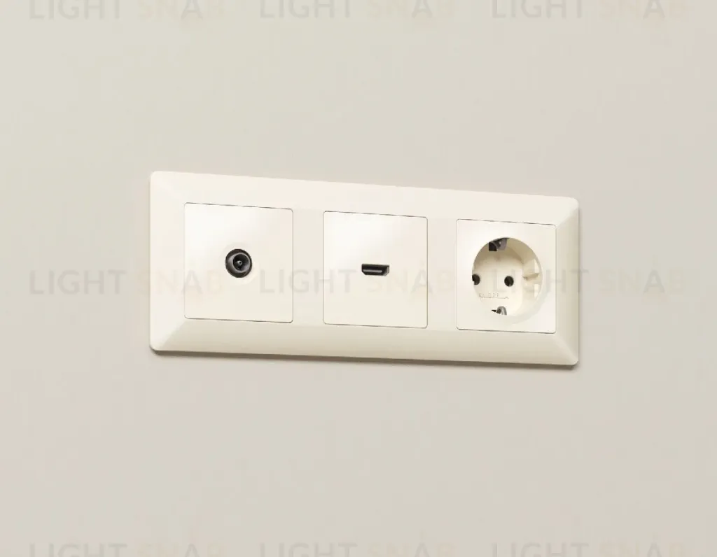 Комплект механизма TV розетки оконечной 50-870 MHz 1dB Ambrella Volt Alfa MA333010 MA333010