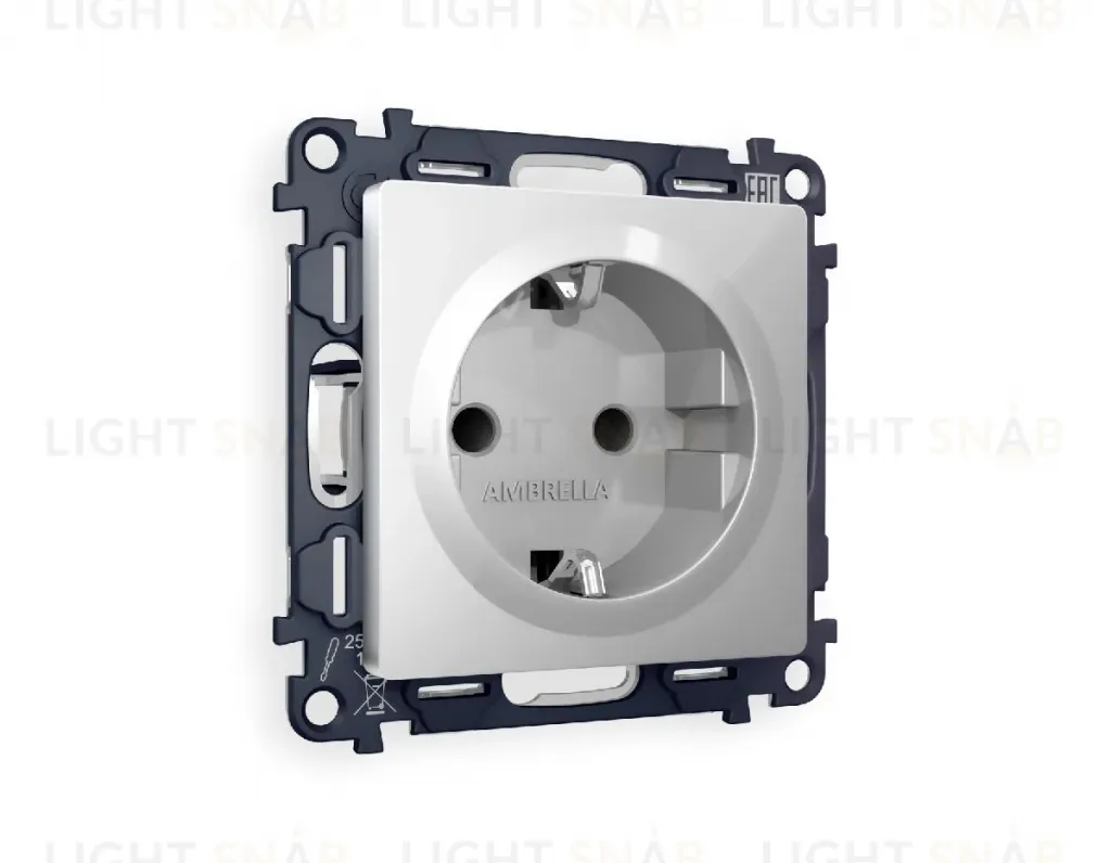 Комплект механизма розетки с/з со шторками Ambrella Volt Alfa MA407010 MA407010
