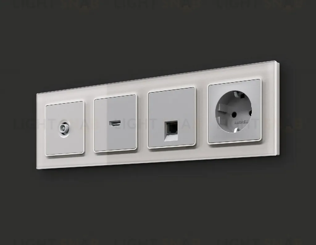 Комплект механизма TV розетки оконечной 50-870 MHz 1dB Ambrella Volt Alfa MA413010 MA413010
