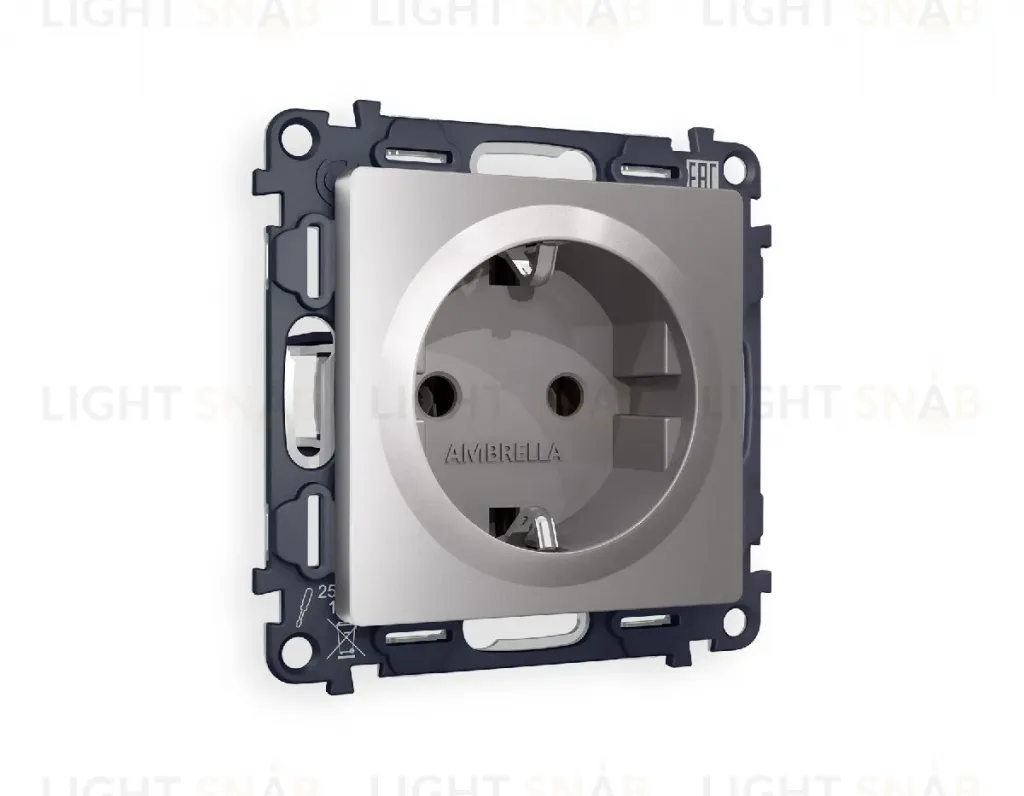 Комплект механизма розетки с/з на винтовых зажимах Ambrella Volt Alfa MA506010 MA506010