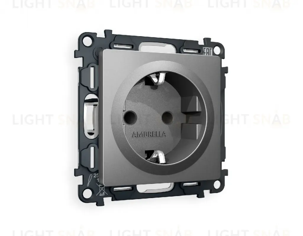 Комплект механизма розетки с/з со шторками Ambrella Volt Alfa MA657010 MA657010