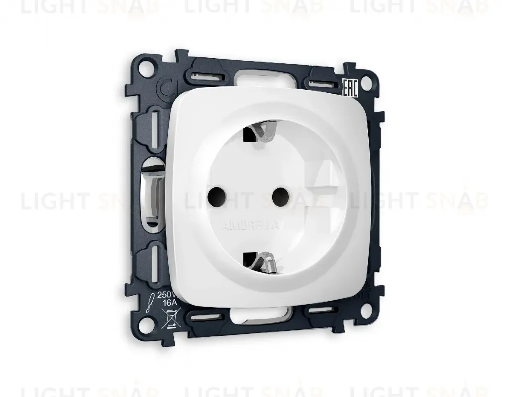Комплект механизма розетки с/з со шторками Ambrella Volt Omega MO127010 MO127010