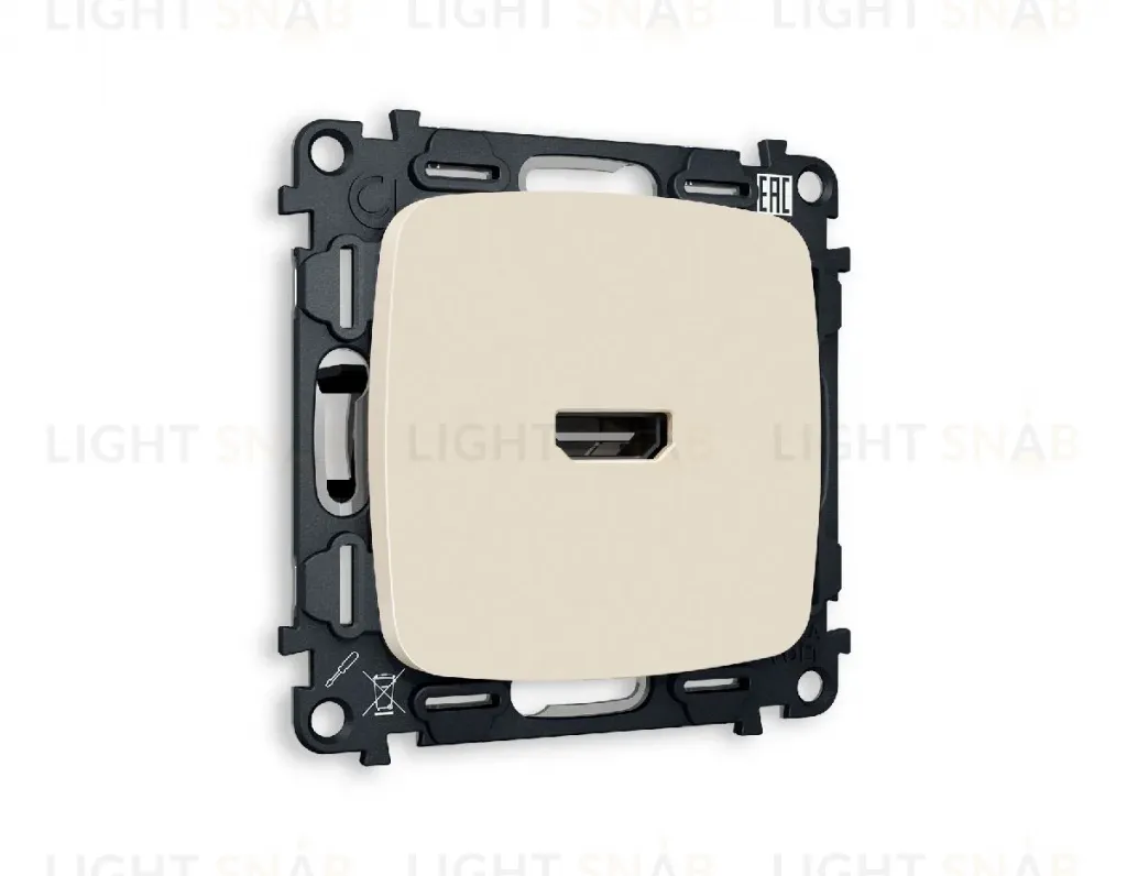 Комплект механизма розетки HDMI 2.0 40V/500MO 2.0GHz 5-18Gbit/s Ambrella Volt Omega MO334010 MO334010