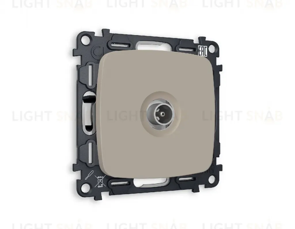 Комплект механизма TV розетки проходной 5-1000 MHz 4dB Ambrella Volt Omega MO373030 MO373030