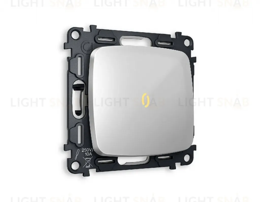 Комплект механизма 1-кл выключателя с подсветкой Ambrella Volt Omega MO402010 MO402010