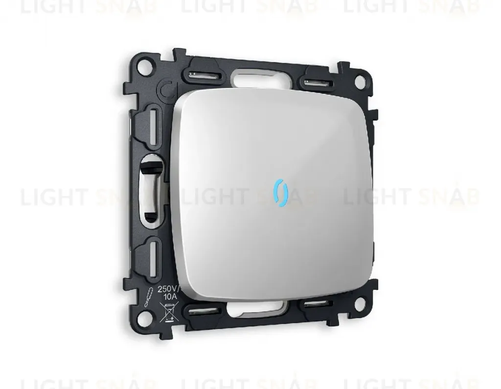 Комплект механизма 1-кл проходного выключателя с подсветкой Ambrella Volt Omega MO402040 MO402040