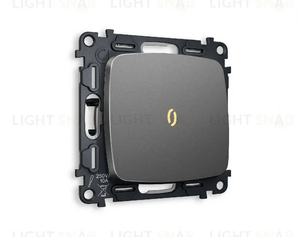 Комплект механизма 1-кл выключателя с подсветкой Ambrella Volt Omega MO652010 MO652010