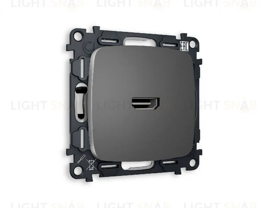 Комплект механизма розетки HDMI 2.0 40V/500mA 2.0GHz 5-18Gbit/s Ambrella Volt Omega MO664010 MO664010