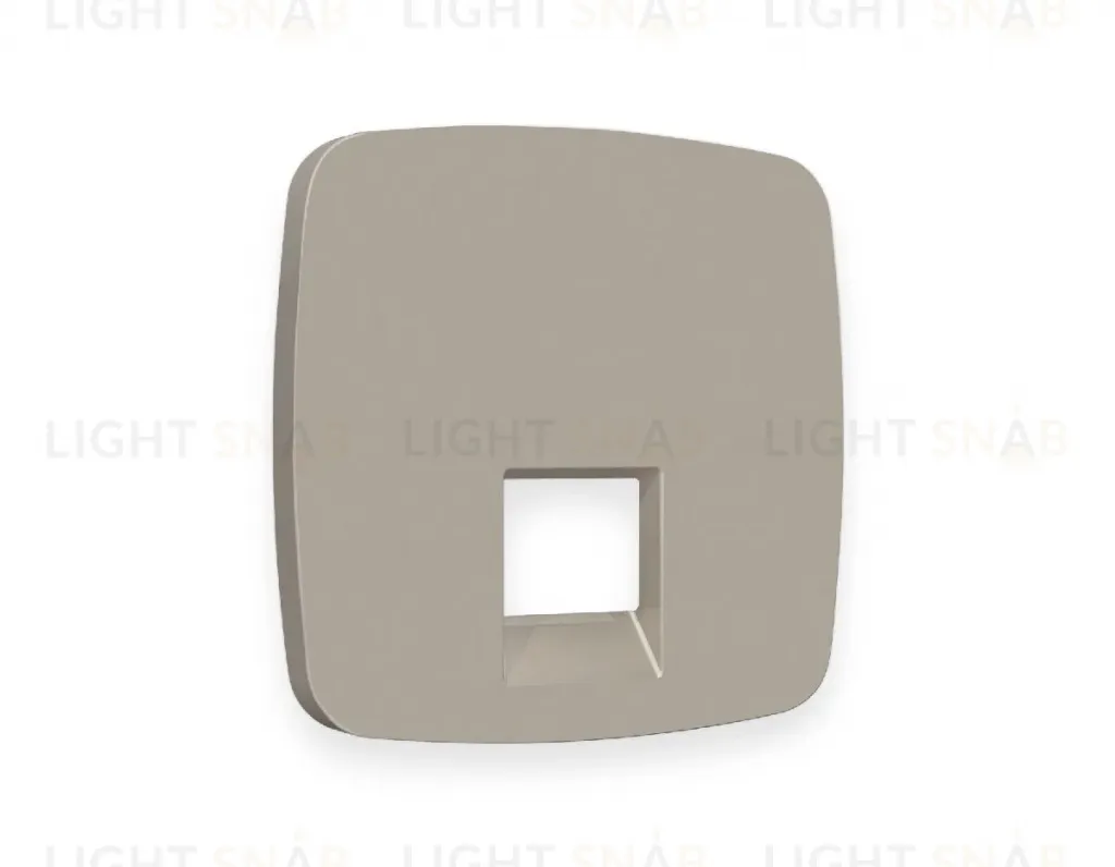 Лицевая панель для компьютерной/телефонной розетки RJ-45/RJ-11 Ambrella Volt Omega OP3720 OP3720