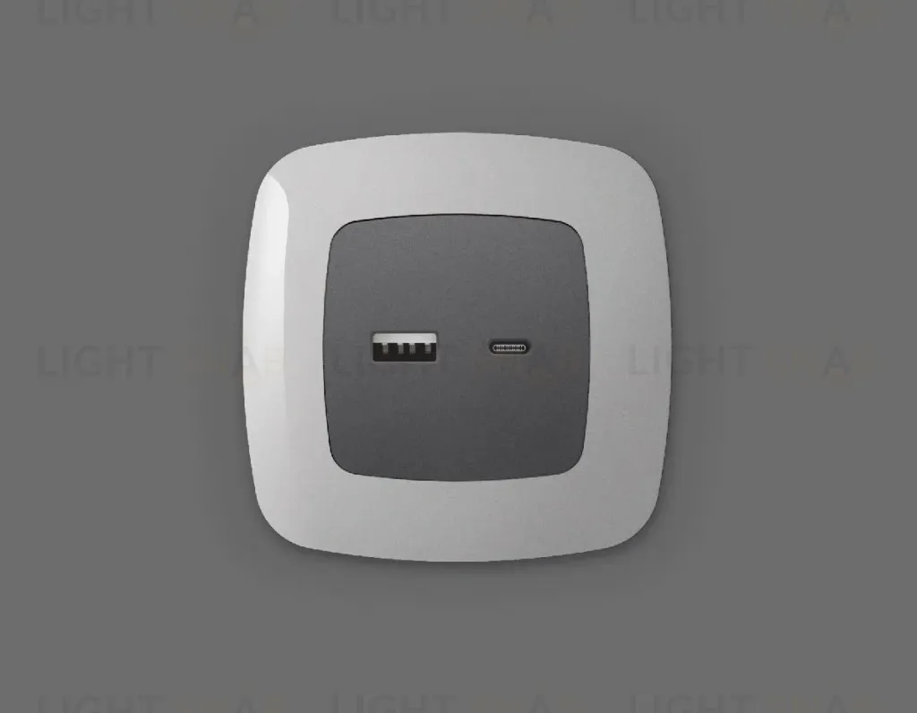 Лицевая панель для розетки 2USB тип A+C Ambrella Volt Omega OP6610 OP6610