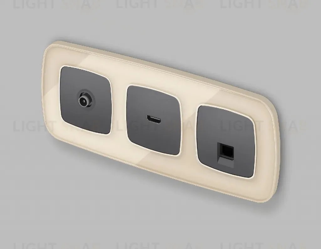 Лицевая панель для HDMI розетки Ambrella Volt Omega OP6640 OP6640