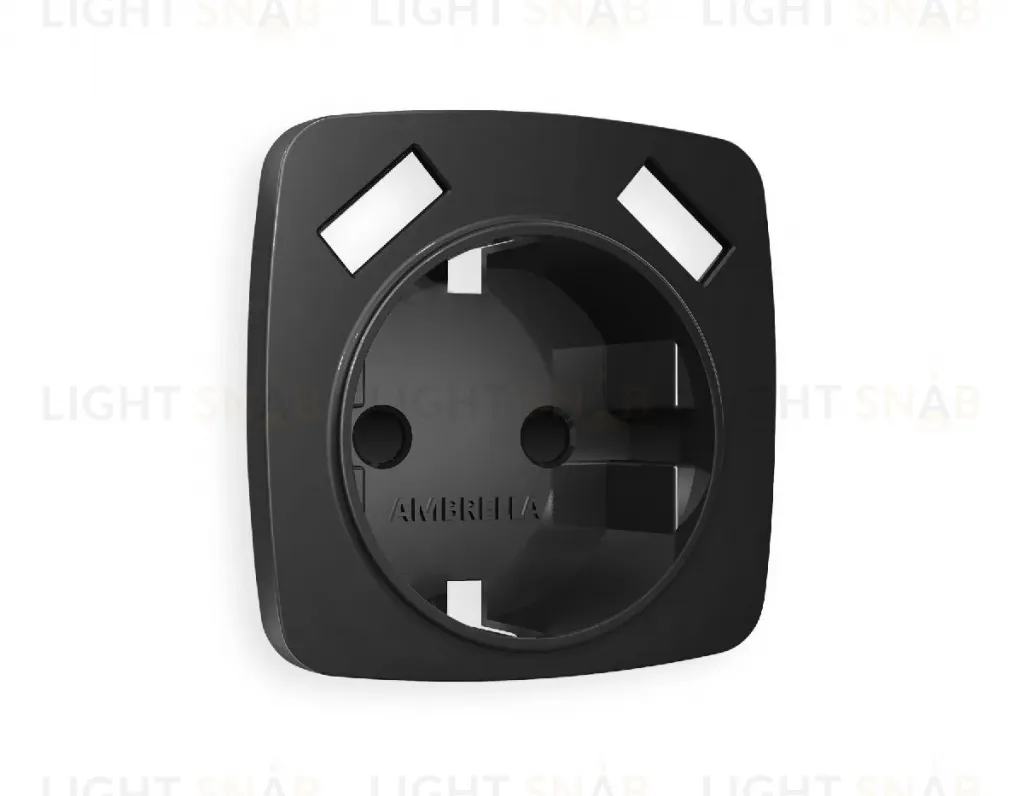 Лицевая панель для розетки с/з со шторками 2USB A+A Ambrella Volt Omega OP8090 OP8090