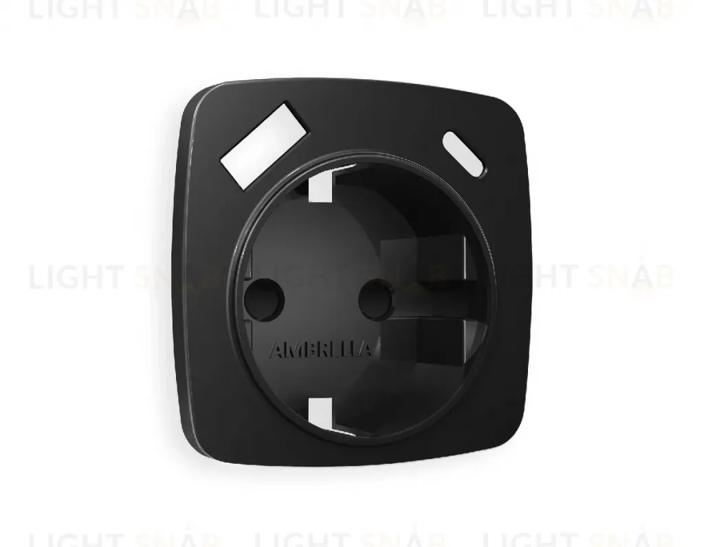 Лицевая панель для розетки с/з со шторками 2USB A+C Ambrella Volt Omega OP8100 OP8100