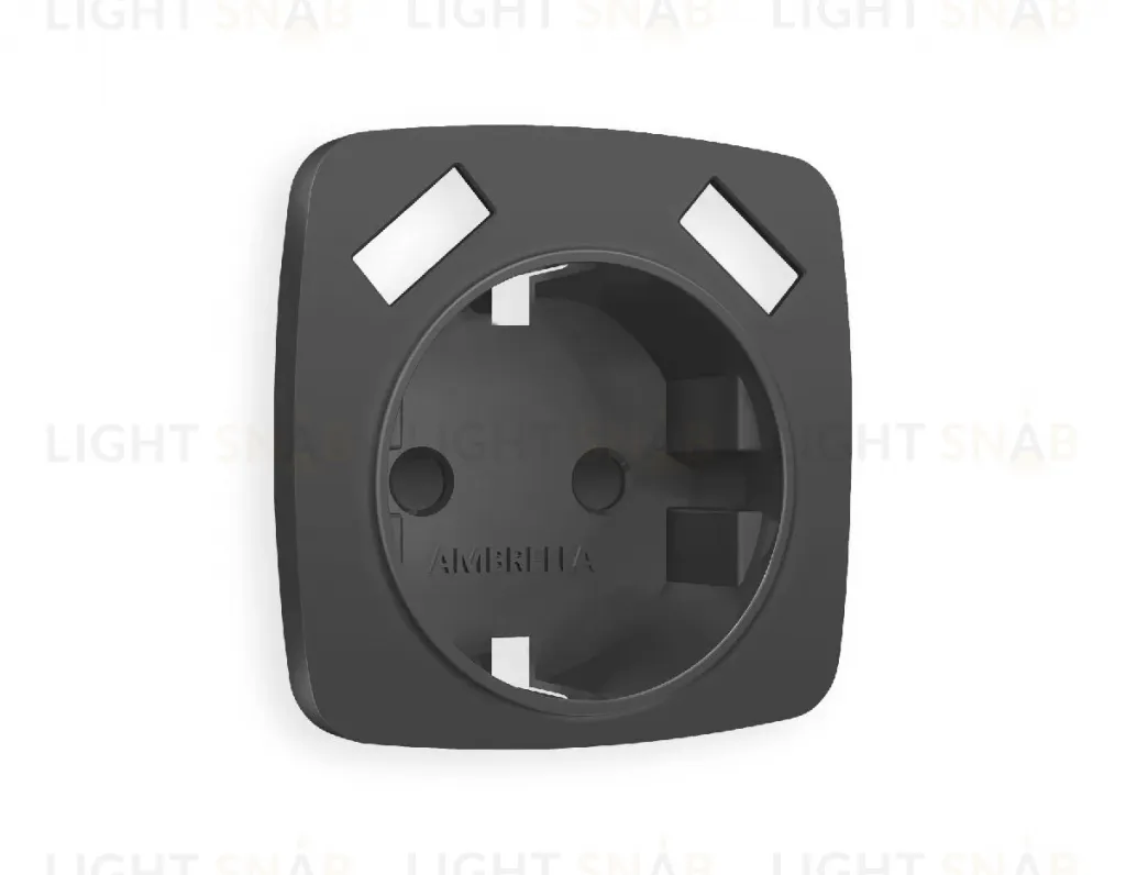 Лицевая панель для розетки с/з со шторками 2USB A+A Ambrella Volt Omega OP9090 OP9090