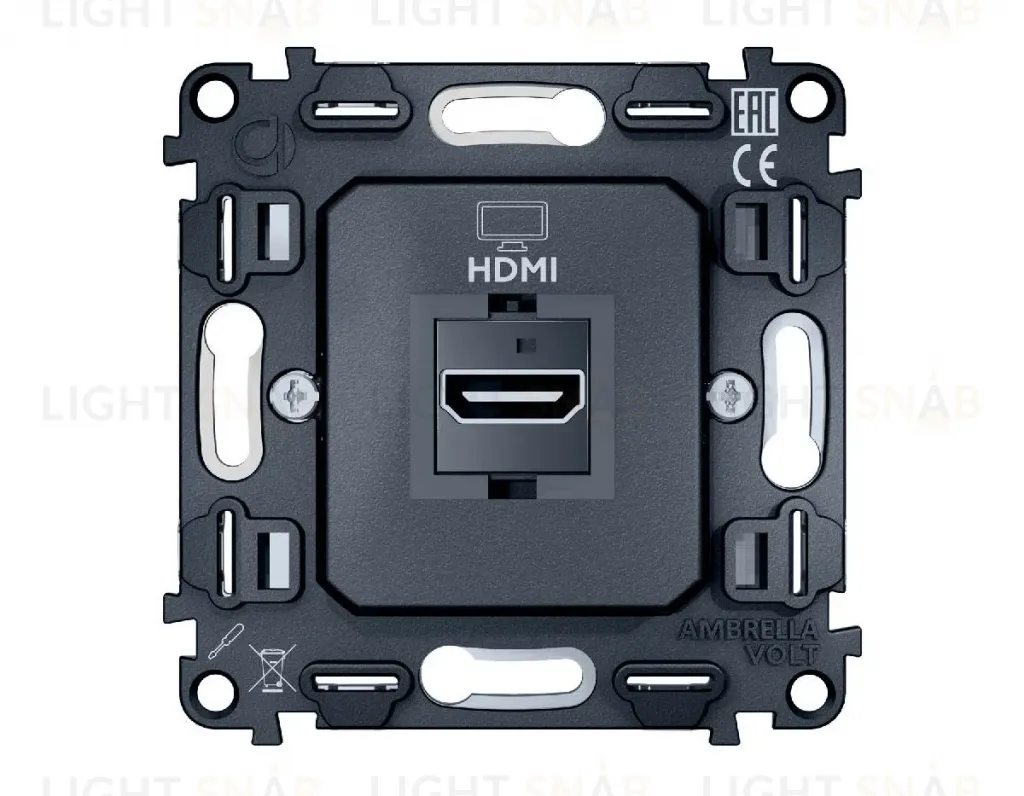 Механизм розетки HDMI 2.0 40V/500mA 2.0GHz 5-18Gbit/s Ambrella Volt Quant VM222 VM222