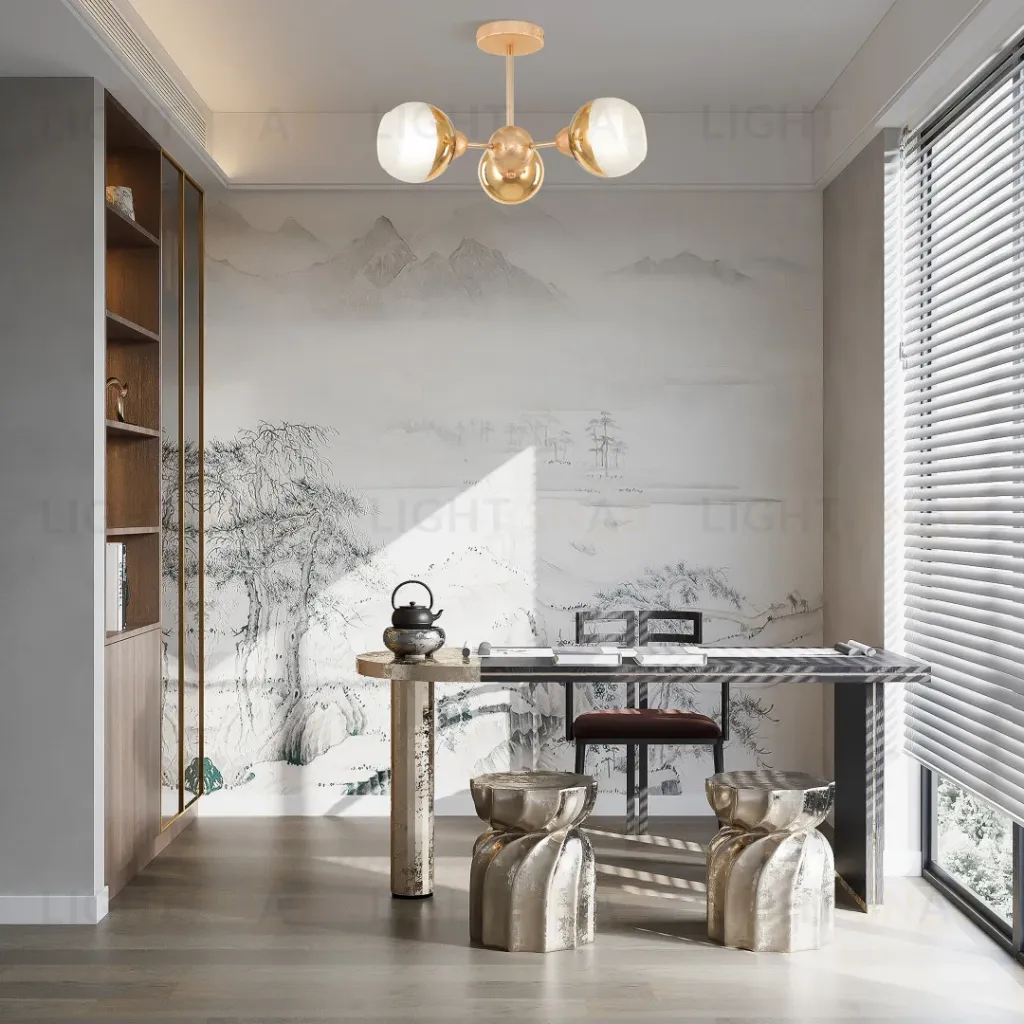 Люстра на штанге Arte Milano Napoli 327007/3 GD 327007/3 GD