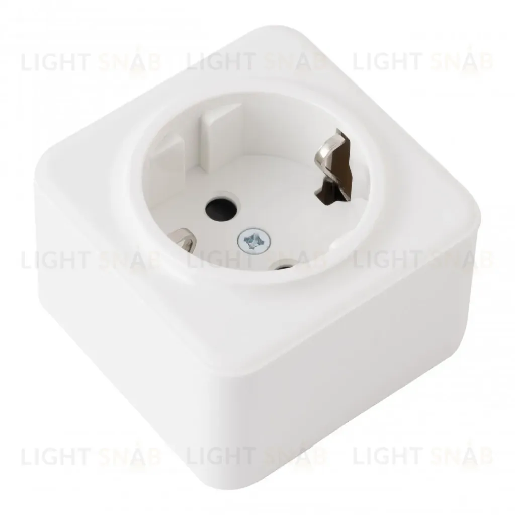 Розетка с заземлением и шторками Arte Milano 310.40-1.white 310.40-1.white