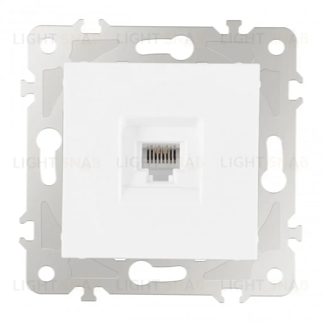 Розетка телефонная RJ11 Arte Milano 203.51-1.white 203.51-1.white