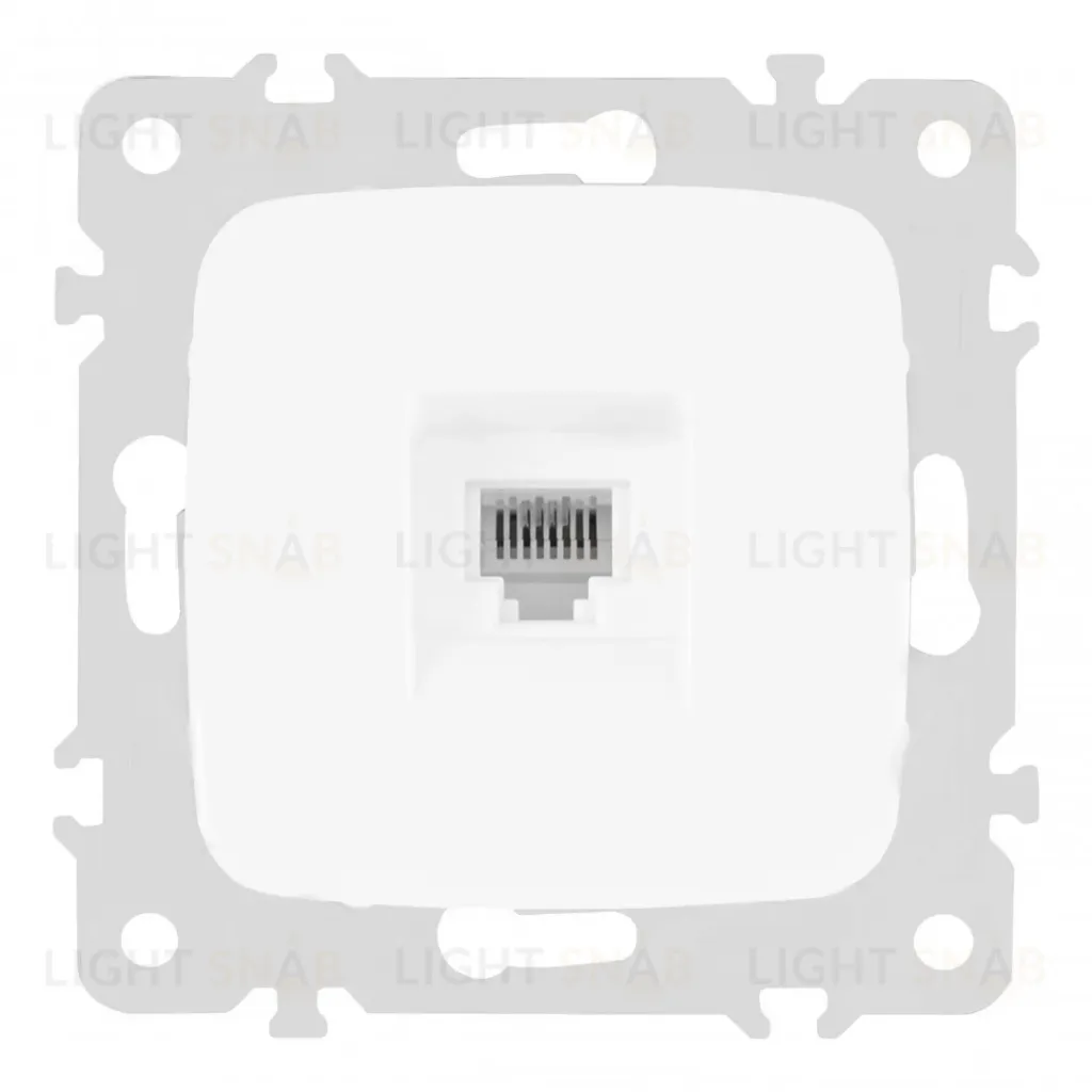 Розетка телефонная RJ11 Arte Milano 205.51-1.white 205.51-1.white
